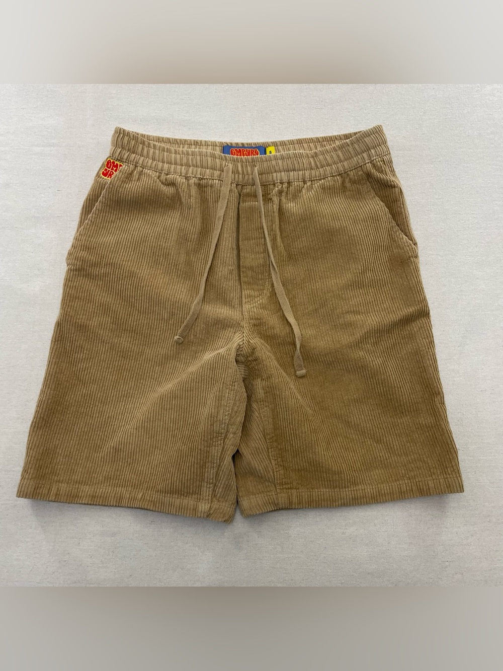 Empyre Relax Khaki Corduroy Shorts Mens Size S Tan Skateboard Surf Grunge Stree